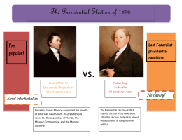 The Presidential Election of 1816