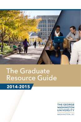 The Graduate Resource Guide - The George Washington University