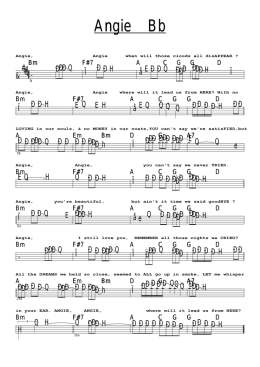 Angie Bb - Pop Sheet Music