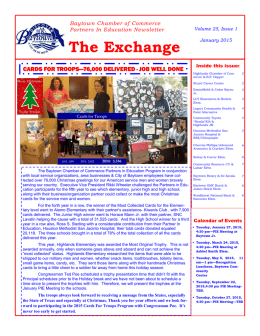 Baytown Chamber of Commerce Partners in Education