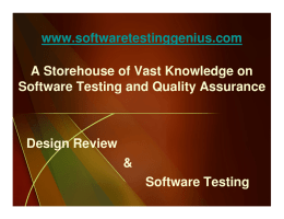 - Software Testing Genius