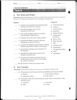 Chapter 21 review - Plainview Schools