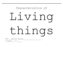 Living things