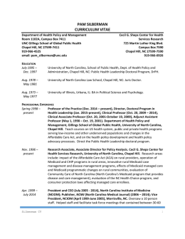 PAM SILBERMAN - UNC Gillings School of Global Public Health