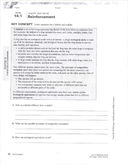 CHAPTER 14 Interactions in Ecosystems