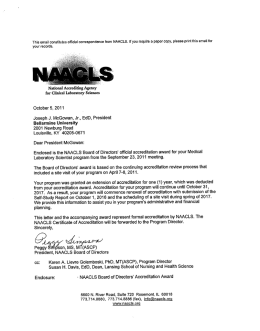 Document - Bellarmine University