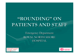 "Rounding" on patients and staff ( pdf