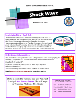 shockwave 10-29 - CMS School Web Sites - Charlotte