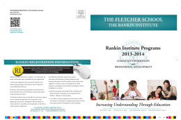 What is THE RANKIN INSTITUTE?