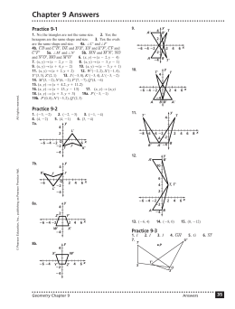 Chapter 9 Answers