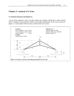 Chapter 5: Analysis of a Truss