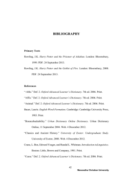 BIBLIOGRAPHY