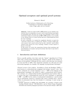 Optimal acceptors and optimal proof systems