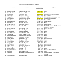 Top Earners At Puget Sound-Area Hospitals