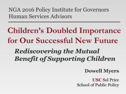 Dowell Myers USC - National Governors Association