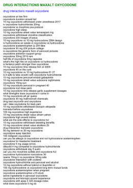 drug interactions maxalt oxycodone