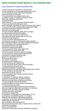 drug interactions maxalt oxycodone side
