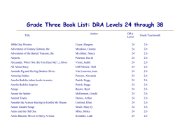 3rd grade DRA level list