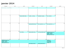 January – janvier 2014