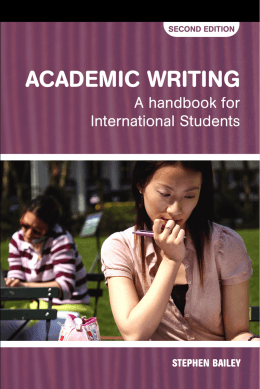 Academic Writing: A Handbook for International Students Second
