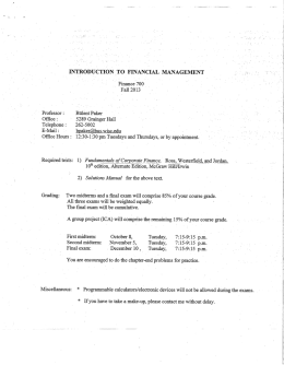 INTRODUCTION _ TO FINANCIAL MANAGEMENT `
