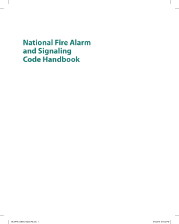 National Fire Alarm and Signaling Code Handbook