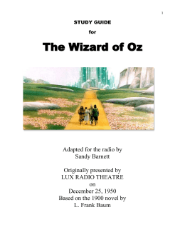 The Wizard of Oz - Broward Center for the Performing Arts