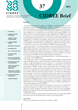 CIDREE Brief