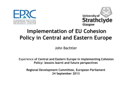 Cohesion policy in the EU12