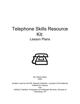 Telephone Skills Resource Kit
