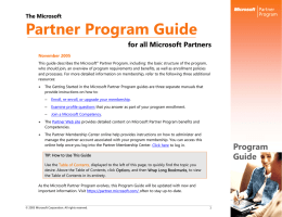 Partner Program Guide