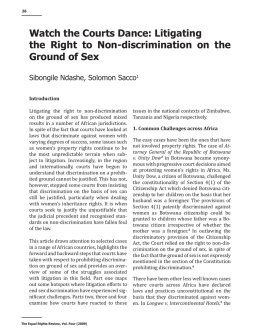 Watch the Courts Dance: Litigating the Right to