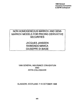 Non-homogeneous Markov and semi
