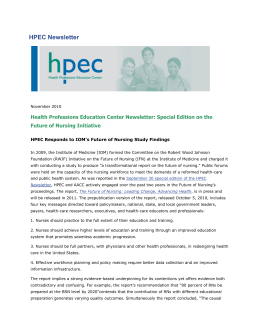 HPEC Newsletter - American Association of Community Colleges