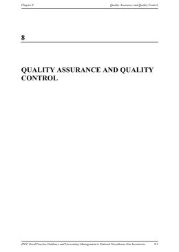 8 quality assurance and quality control