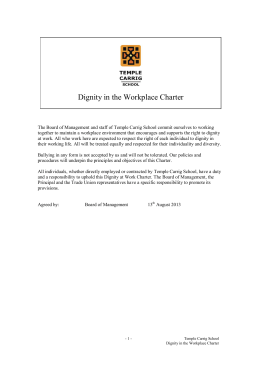 Dignity in the Workplace Charter