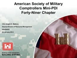 American Society of Military Comptrollers Mini-PDI Forty