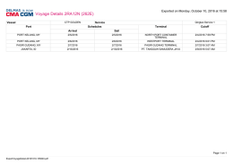 Voyage Details 2RA12N (262E)