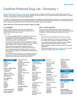 CareFirst Preferred Drug List