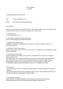 3/2009 - Suomen Ilmailuliitto