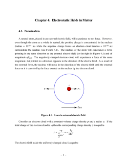Chapter 4. Electrostatic Fields in Matter