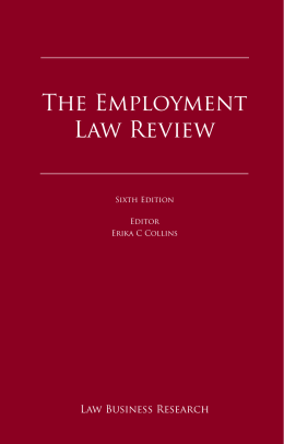 The Employment Law Review. Ukraine. Sixth Edition