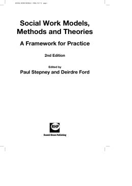 Social Work Models, Methods and Theories