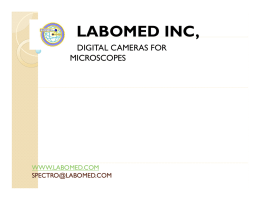 Presentation of Labomed Digital Cameras