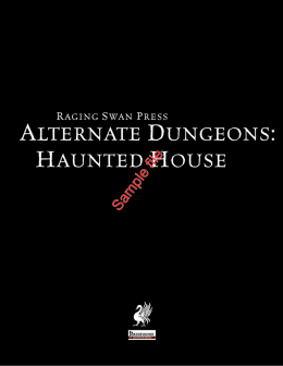 Alternate Dungeons: Haunted House