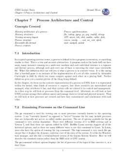 Chapter 7 Process Architecture and Control