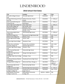 Admissions Travel - Lindenwood University