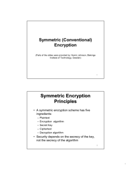 Symmetric Encryption Principles
