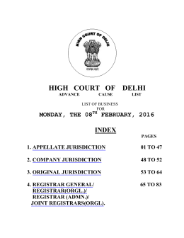 HIGH COURT OF DELHI
