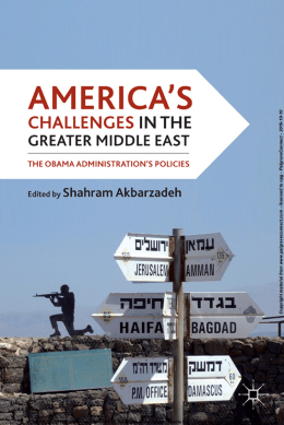 America`s Challenges in the Greater Middle East